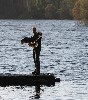 Here is Damian flying one of the babies by the lake at Ashford Castle recently. 