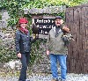 Thomas & Emily Gadacz about to set off and fly Swift & Stoker on their recent Hawk Walk.