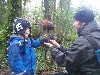 Oisin Garry (5 yrs old) flying Samhradh on his recent family Hawk Walk. 