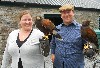 John & Delia Bailey on their recent Hawk Walk flying Samhradh and Fomhar.