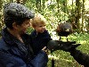 Jane Pratt\'s Grandson, Isaiah, coming face to face with a hawk for the first time.
