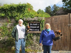 The O\'Flaherty\'s setting off on their Hawk Walk.