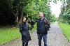 Olga O'Donnell sent this great photo before setting off to fly Rua & Cara with us during their recent Hawk Walk here.