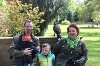 Elisabeth, Matthias, Julian & Oskar with Aztec during their recent Hawk Walk.