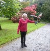 Frances Lange during her recent Hawk Walk.