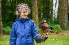 I love this photo that Noel Hilis sent of Maeve Thornberry flying Hansel with us recently. We were delighted to welcome Maeve back after 10 years from her first Hawk Walk here.