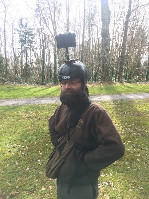 You can tell from his joyous expression that Conal really enjoyed being part of a 360 degree film shoot with the hawks recently!